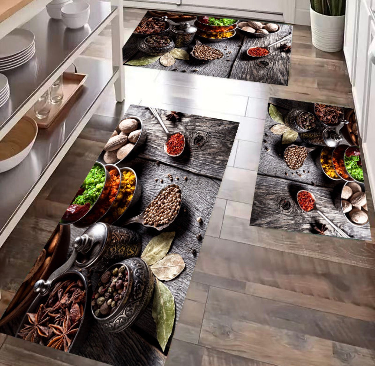 Tapis de cuisine 3pieces