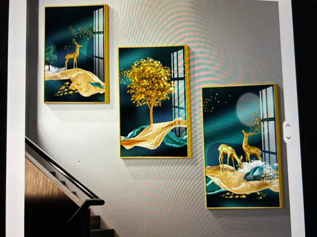 Trio de faux tableau 60cm sur 40 cm