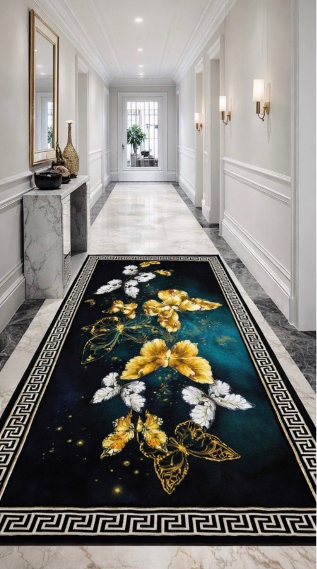 Tapis de couloir 3D avec effet velours
