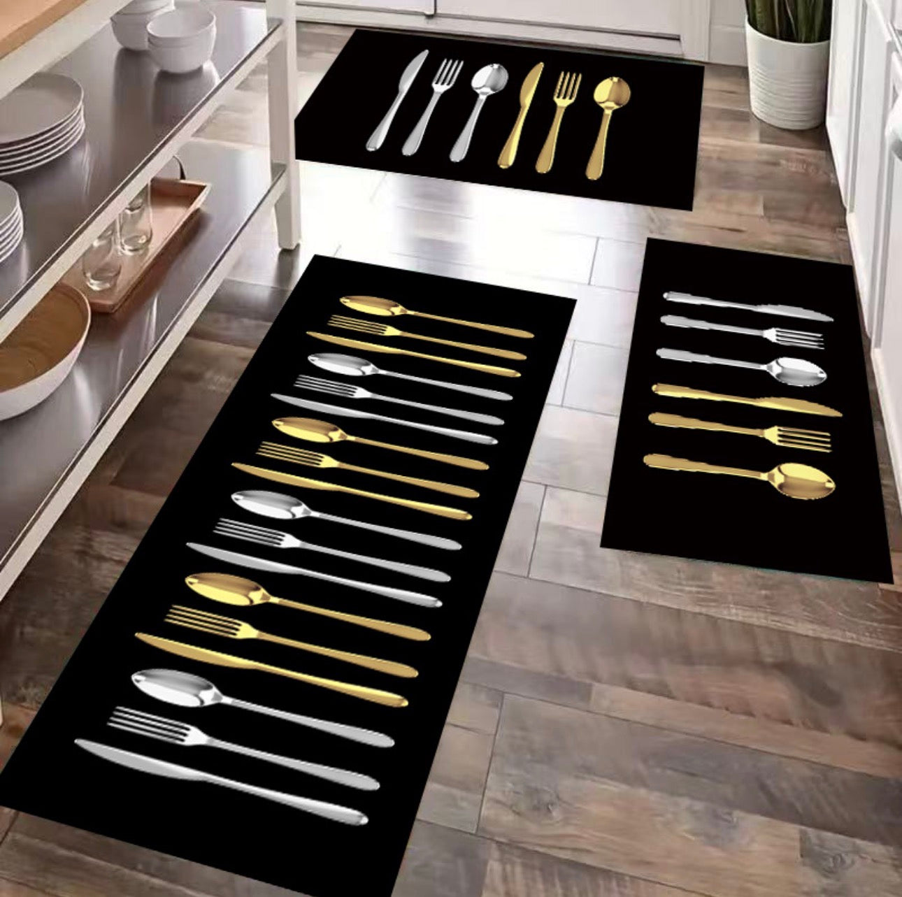 Tapis de cuisine 3pieces