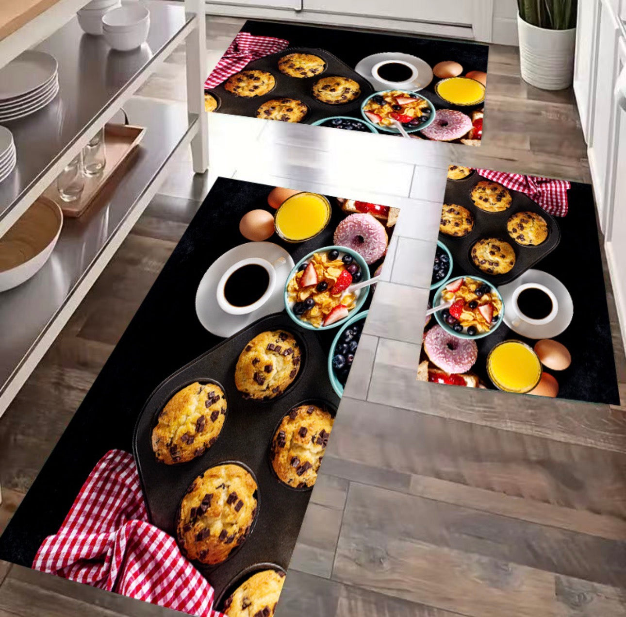Tapis de cuisine 3pieces