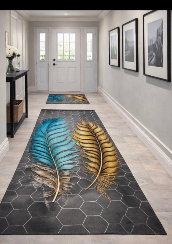 Tapis de couloir 3D avec effet velours