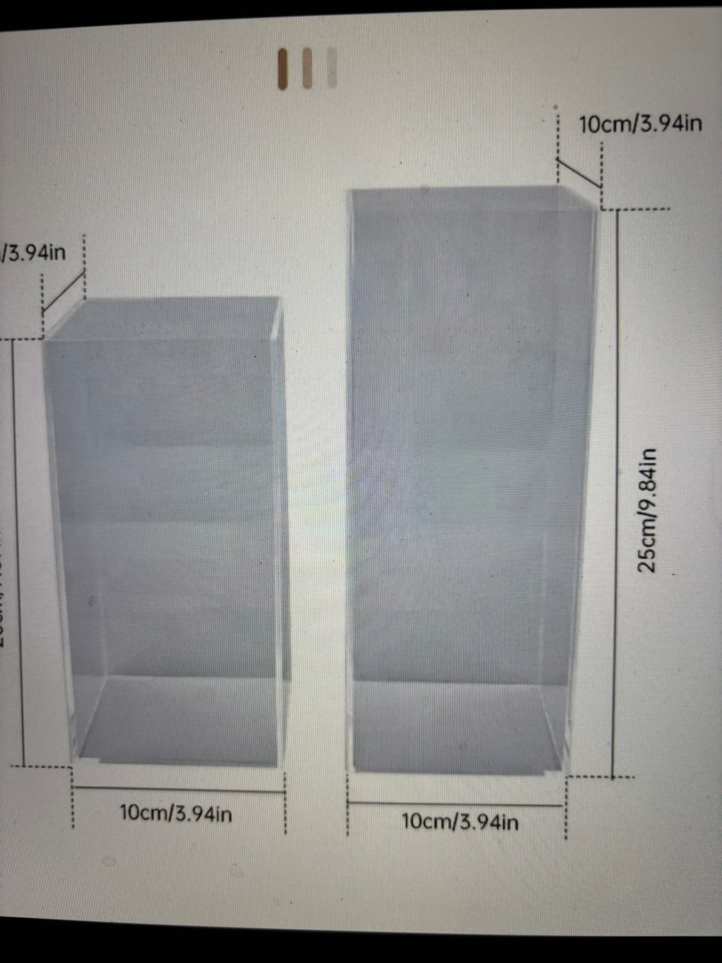 Vase transparent Grand et Mini