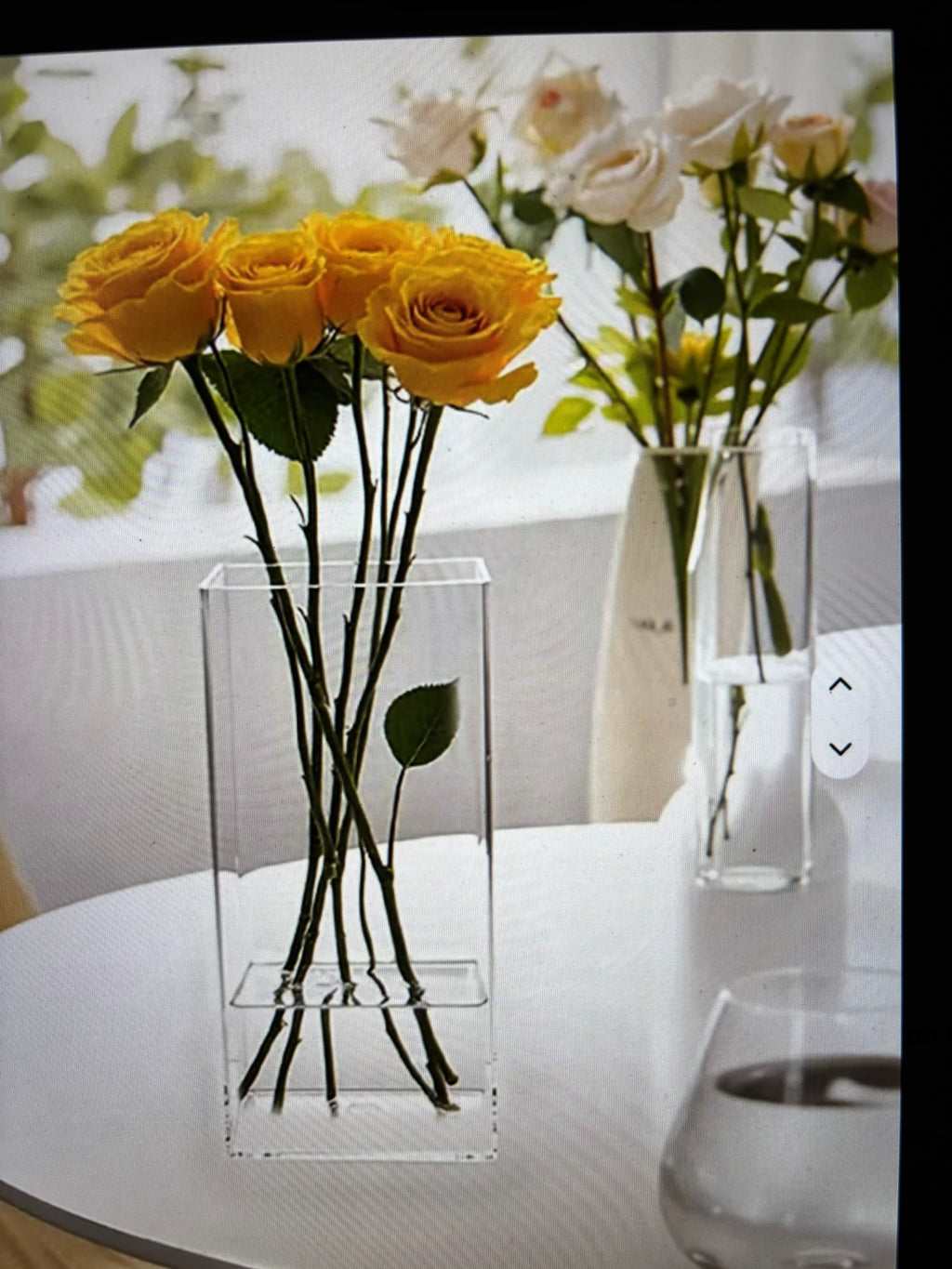 Vase transparent Grand et Mini